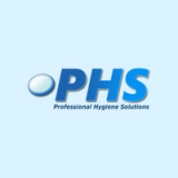 PHS Professional Hygiene Solutions logo featuring a blue oval.