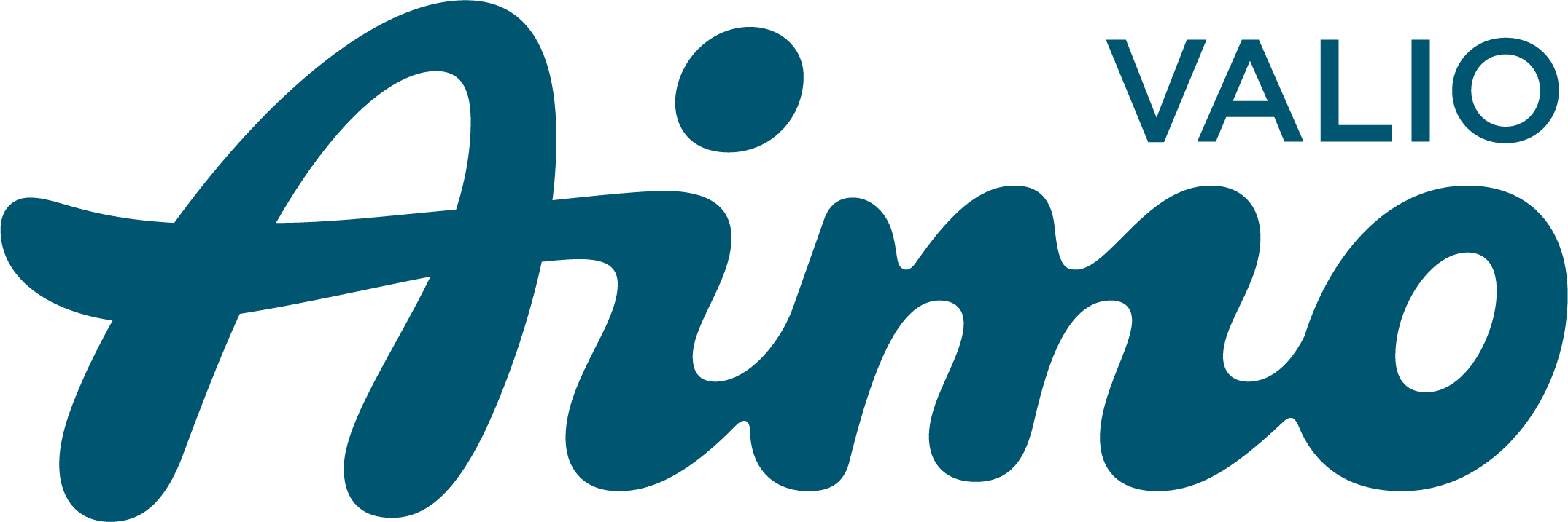 Dark teal Valio Aino logo.