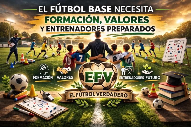 El fútbol base necesita formación, valores y entrenadores preparados