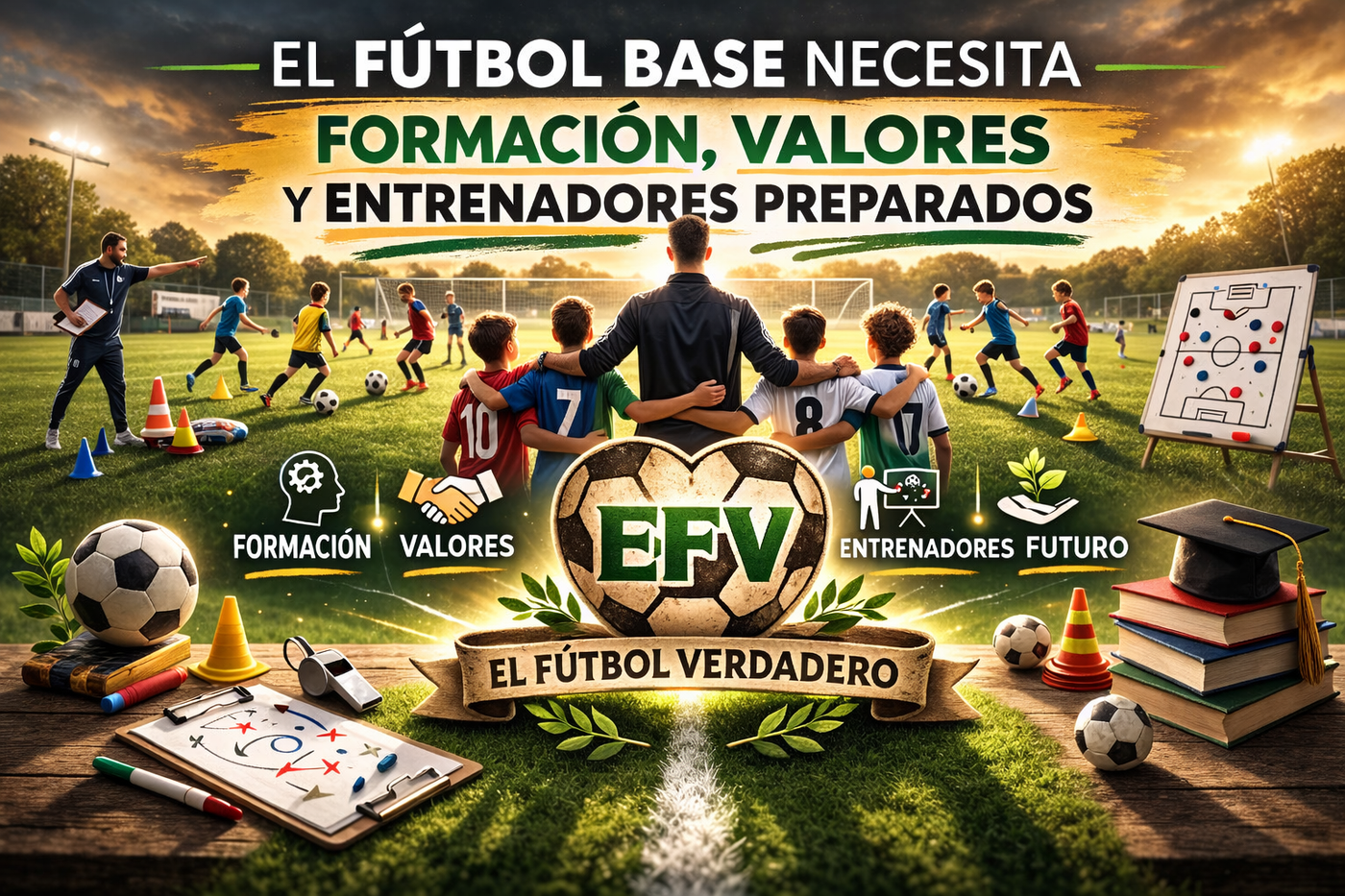 El fútbol base necesita formación, valores y entrenadores preparados