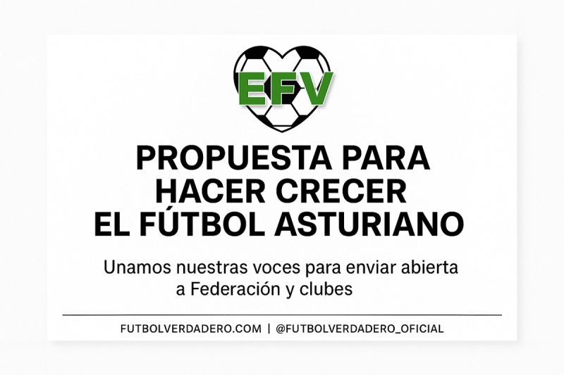 Carta abierta a la Federación de Fútbol del Principado de Asturias y a todos los clubes asturianos