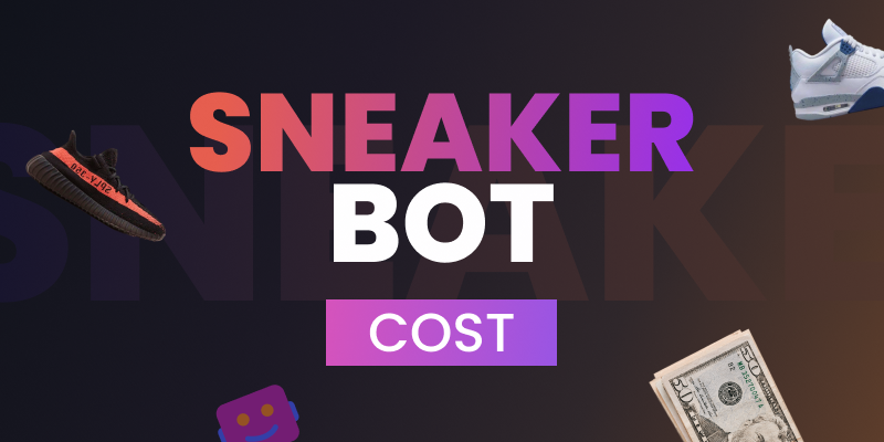 A laptop screen displaying a price breakdown for sneaker bots, featuring the Stellar AIO pricing interface