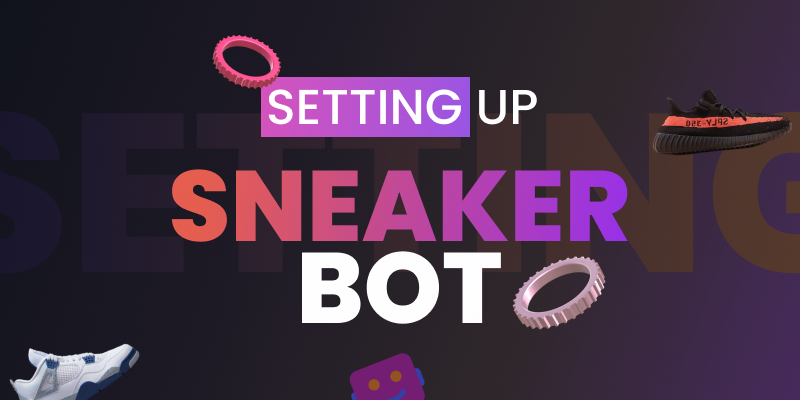 Screenshot of a sneaker bot setup wizard on Stellar AIO showing how to enter release details