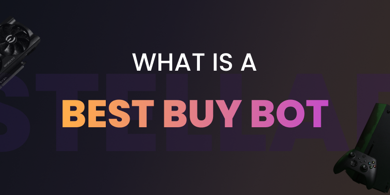 Best Buy logo next to a bot icon and a laptop showing product listings