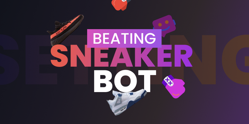 A person manually checking out sneakers online while competing against automated bots
