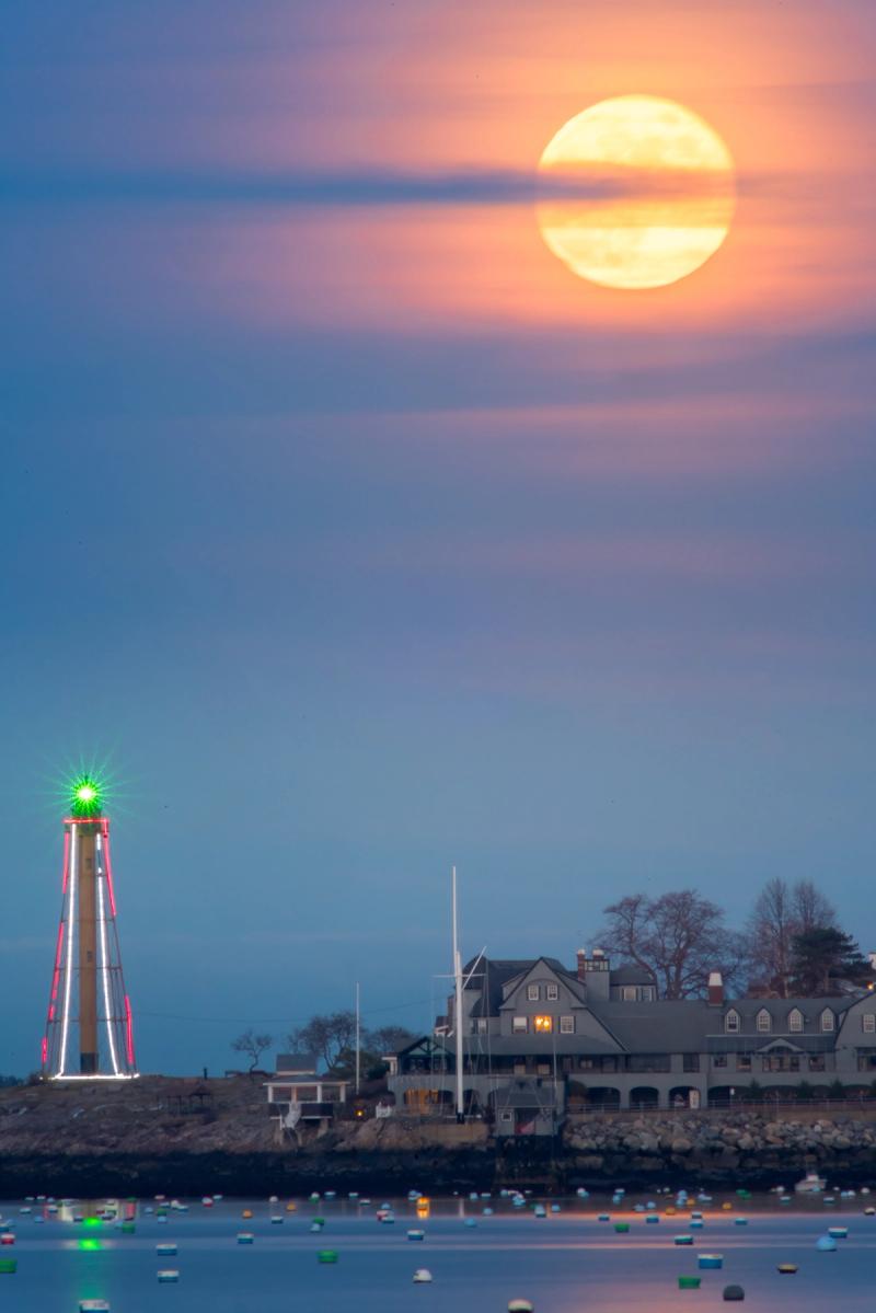 Marblehead Lighthouse Moonrise