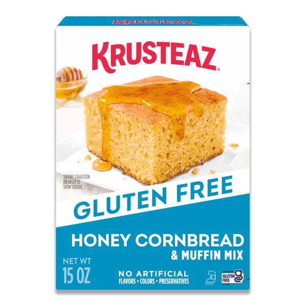 Krusteaz Gluten Free Honey Cornbread and Muffin Mix, 15 oz