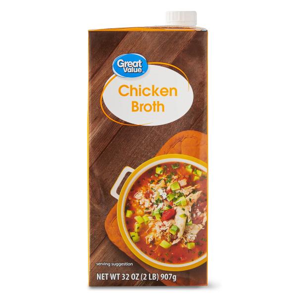 Great Value Gluten-Free Chicken Broth, 32 oz