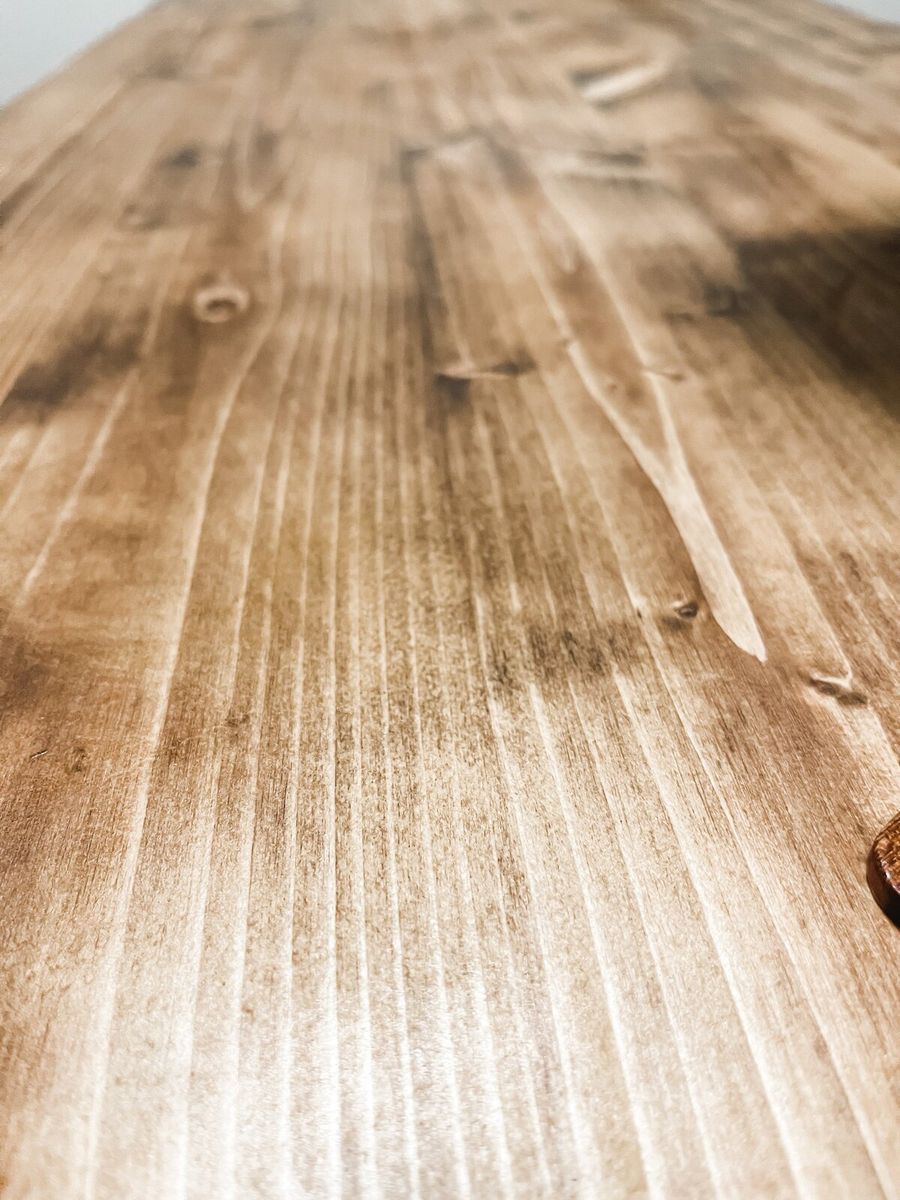 That Puritan Pine grain up close
