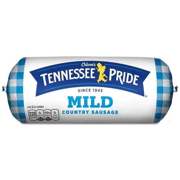Odom's Tennessee Pride Mild Sausage, Breakfast Sausage Roll, 16 oz