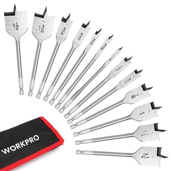 Spade drill bit set