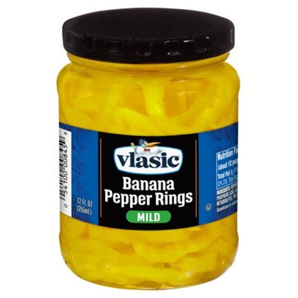 Vlasic Mild Banana Pepper Rings, 12 fl oz Jar