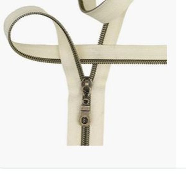 Nylon coil zippers, by the yard