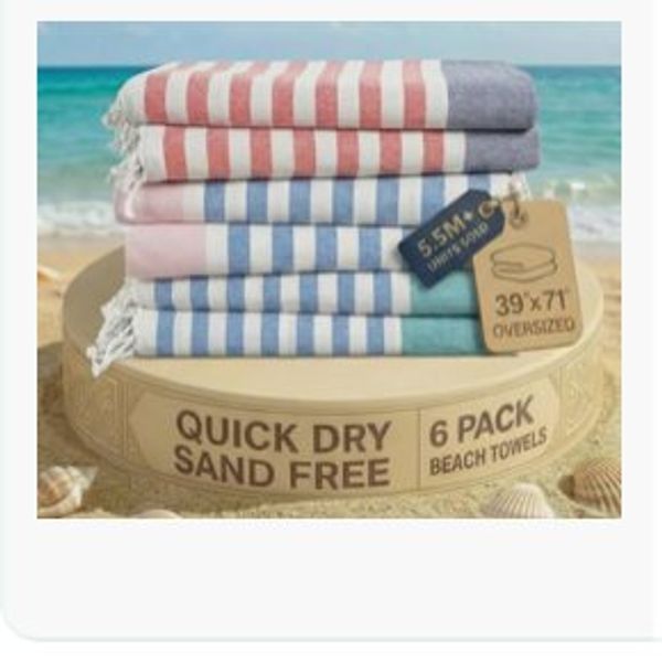 Oversized Turkish-style beach towels (the exterior!)