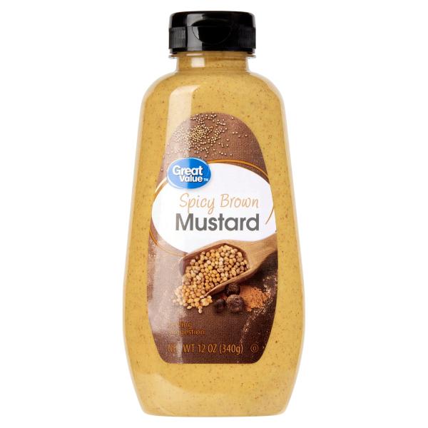 Great Value Spicy Brown Mustard, 12 oz
