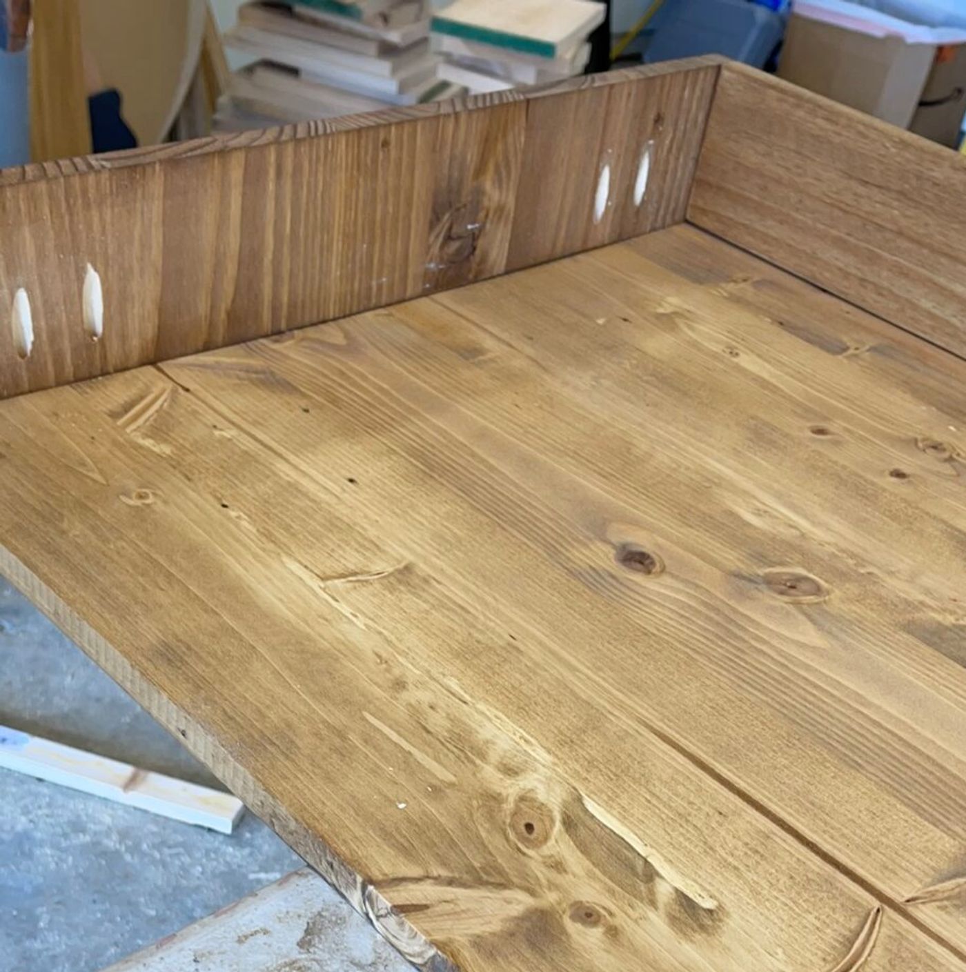 Sides, back, and middle support in place