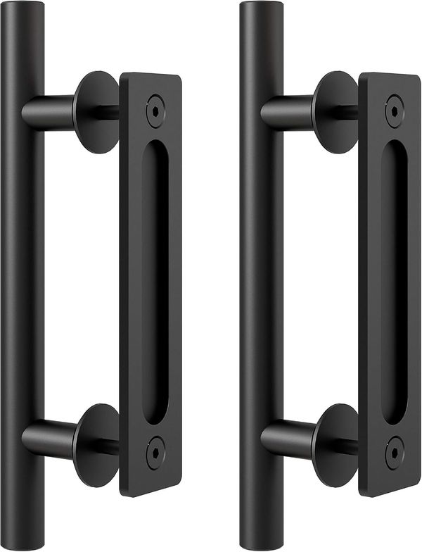 Barn door pull & flush handle