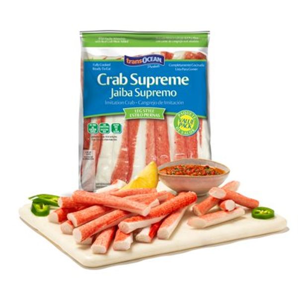 TransOcean Crab Supreme Imitation Crab, Stick Style, 20 oz