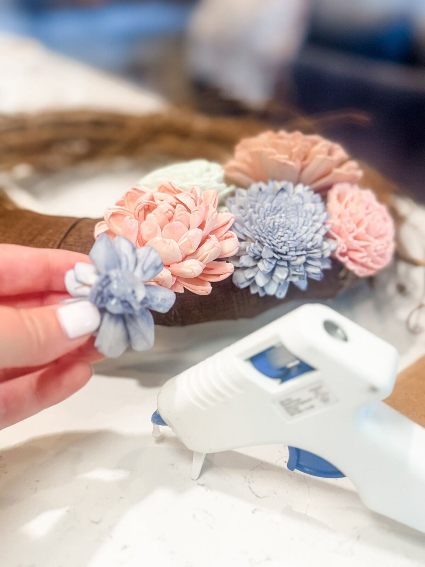 Building the cluster one flower at a time