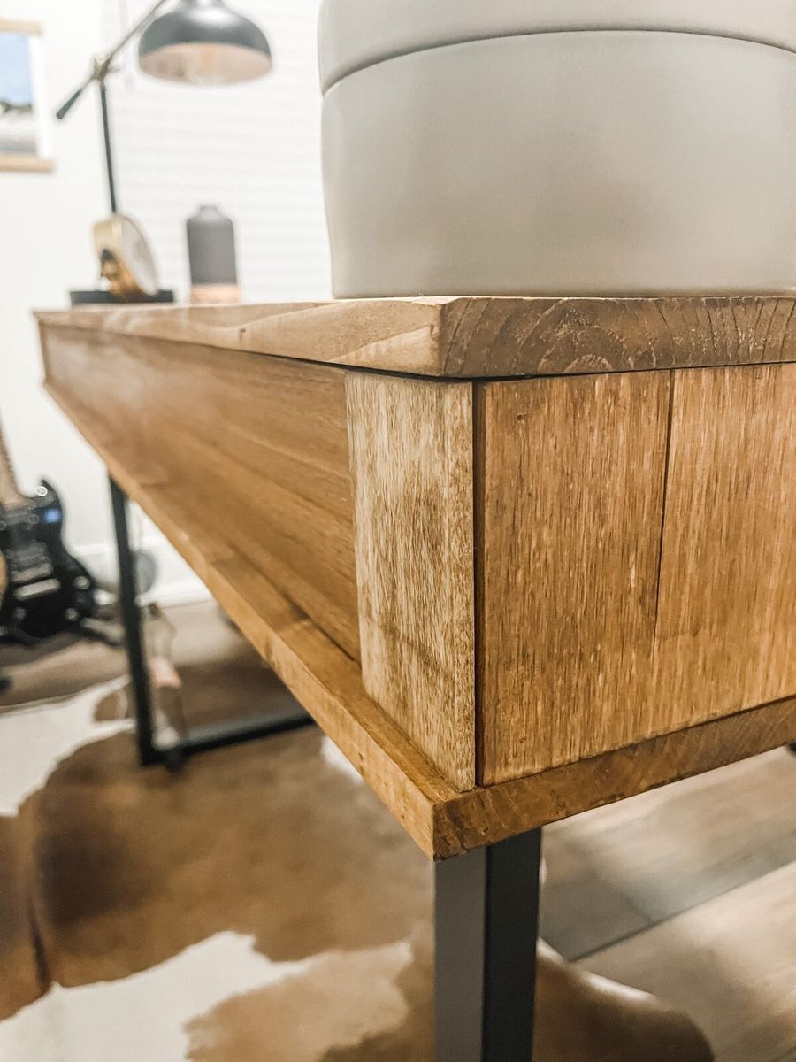 Corner detail — trim mitered clean