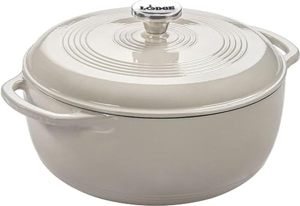 Lodge 6 qt Enameled Cast Iron Dutch Oven