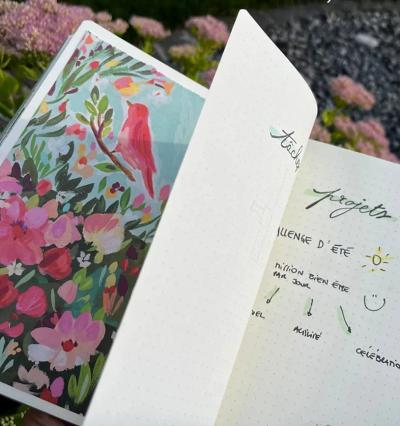 Entre Terre et Ciel - Exemple de carnet Bujo