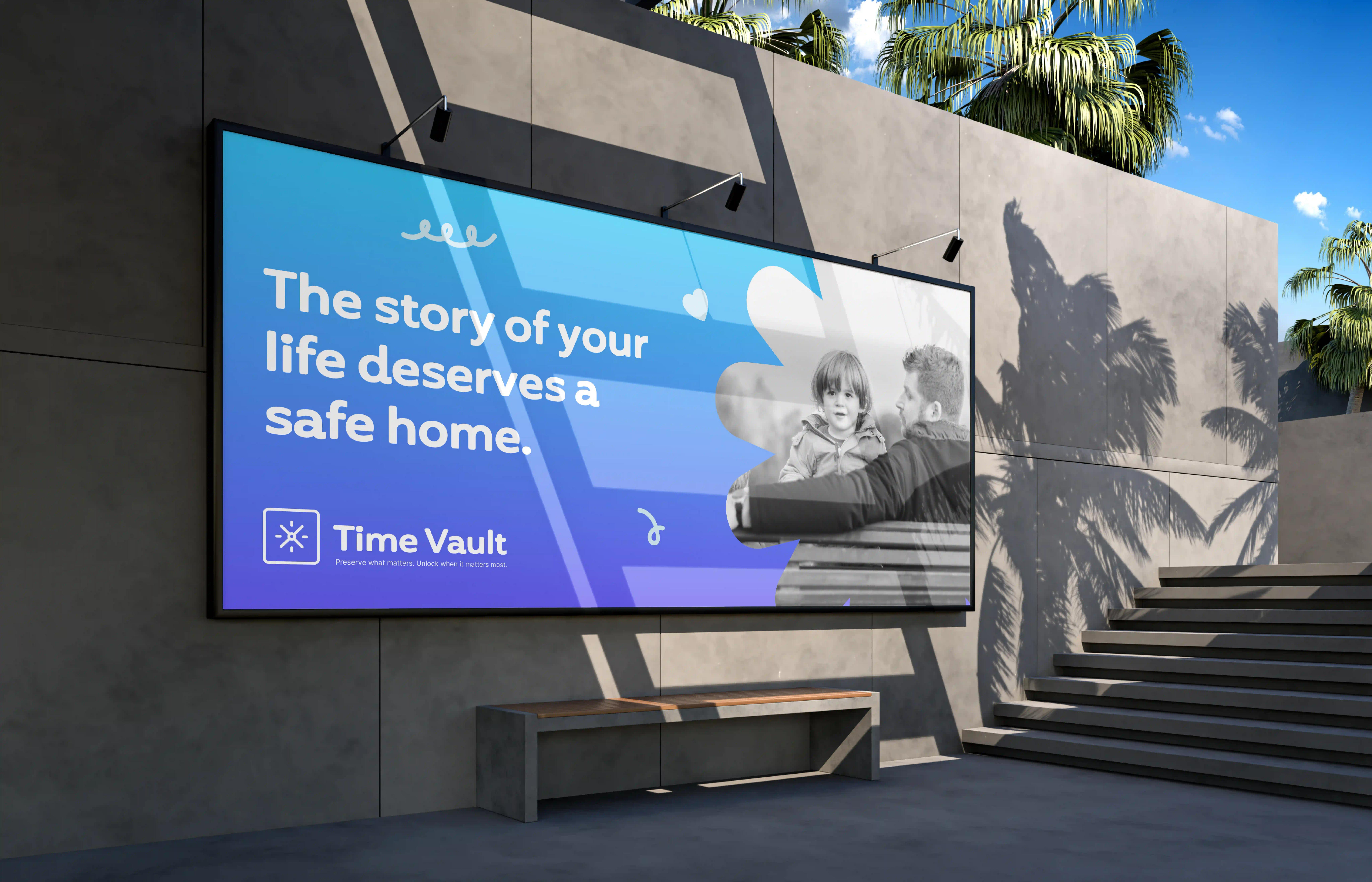 Time Vault — branding + brand identity