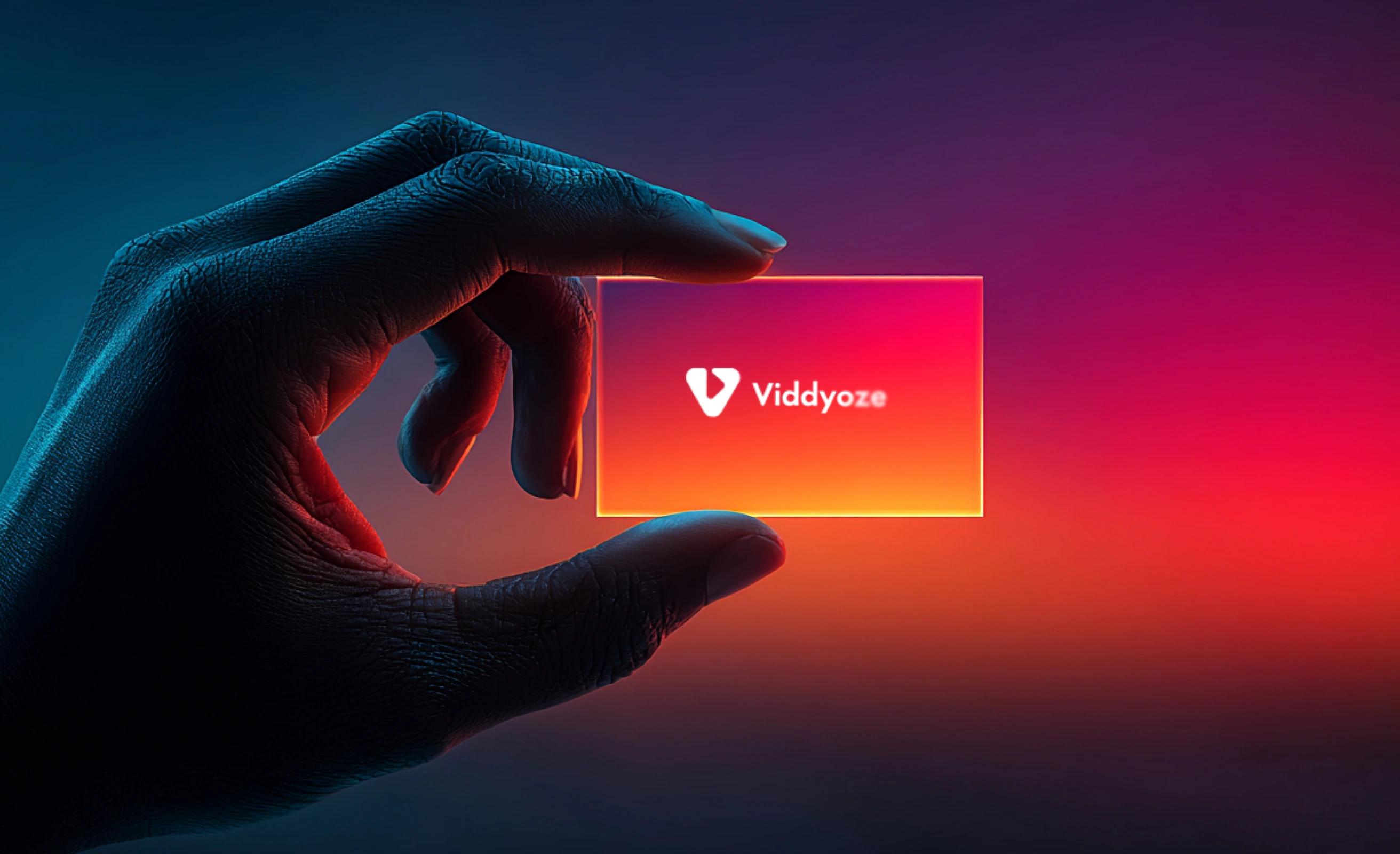 Viddyoze — logo & ui design