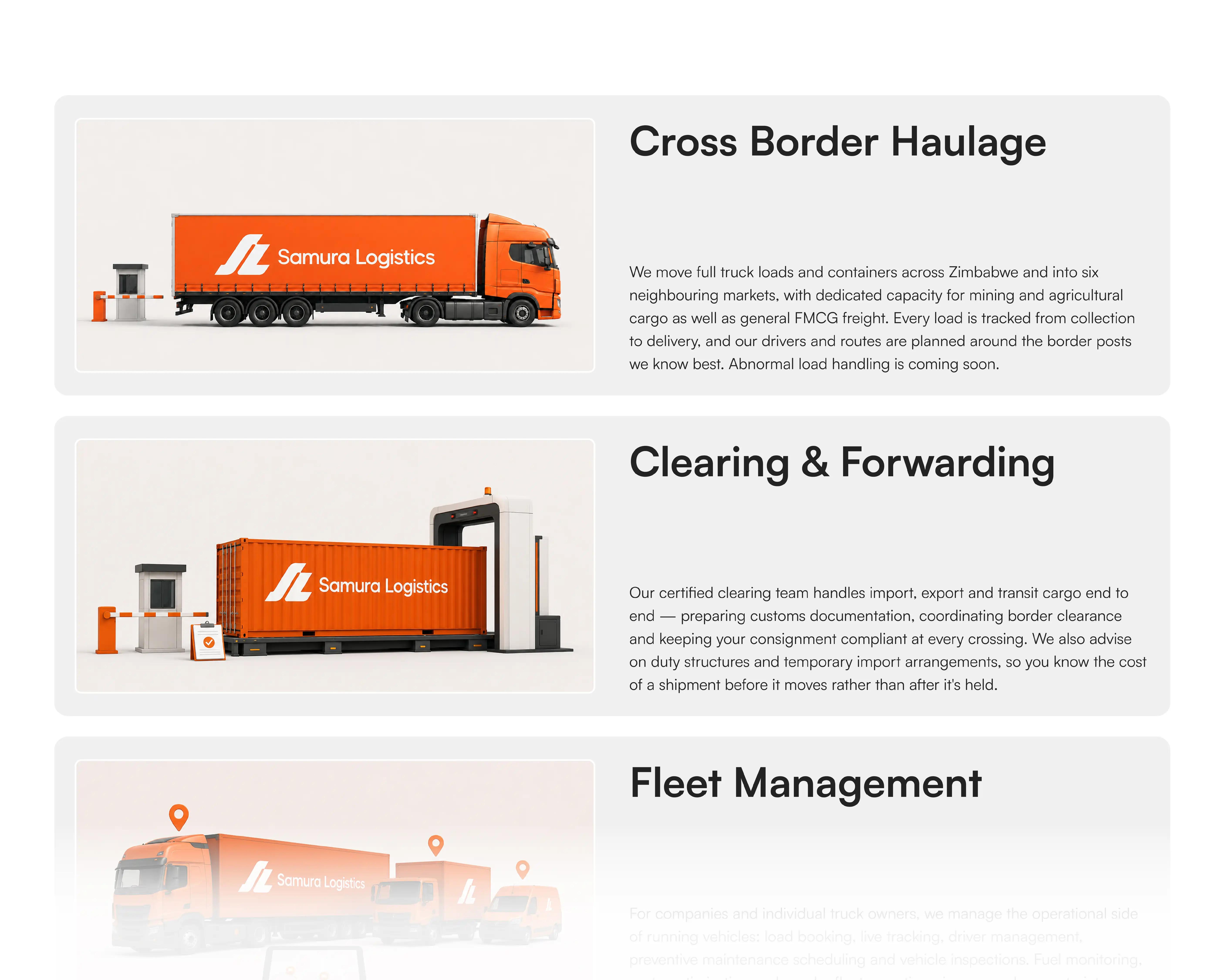 Samura Logistics — The Results 1