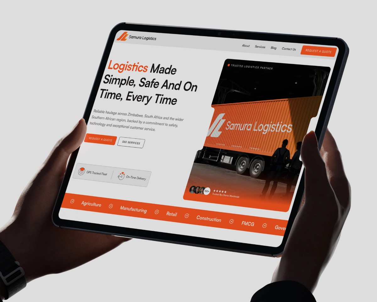 Samura Logistics — logo & web design