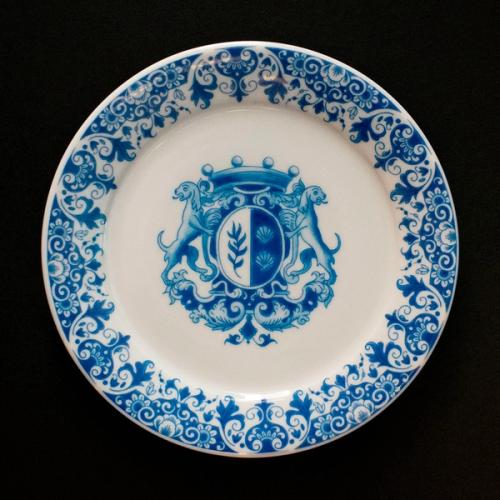 Thumbnail for Armorial porcelain plate