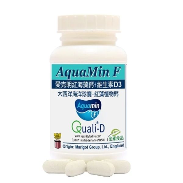 赫而司 愛克明紅海藻鈣片+維生素D3錠