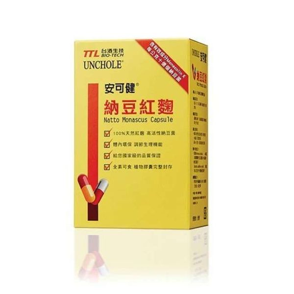 台酒生技 安可健納豆紅麴