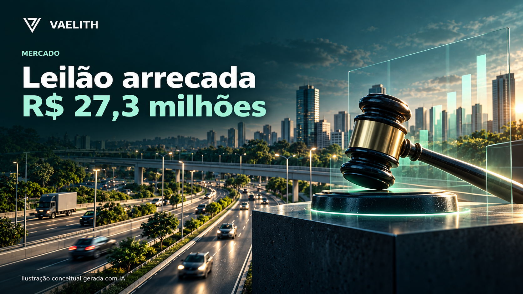 Ilustração conceitual de investimento em infraestrutura; não representa obra específica.
