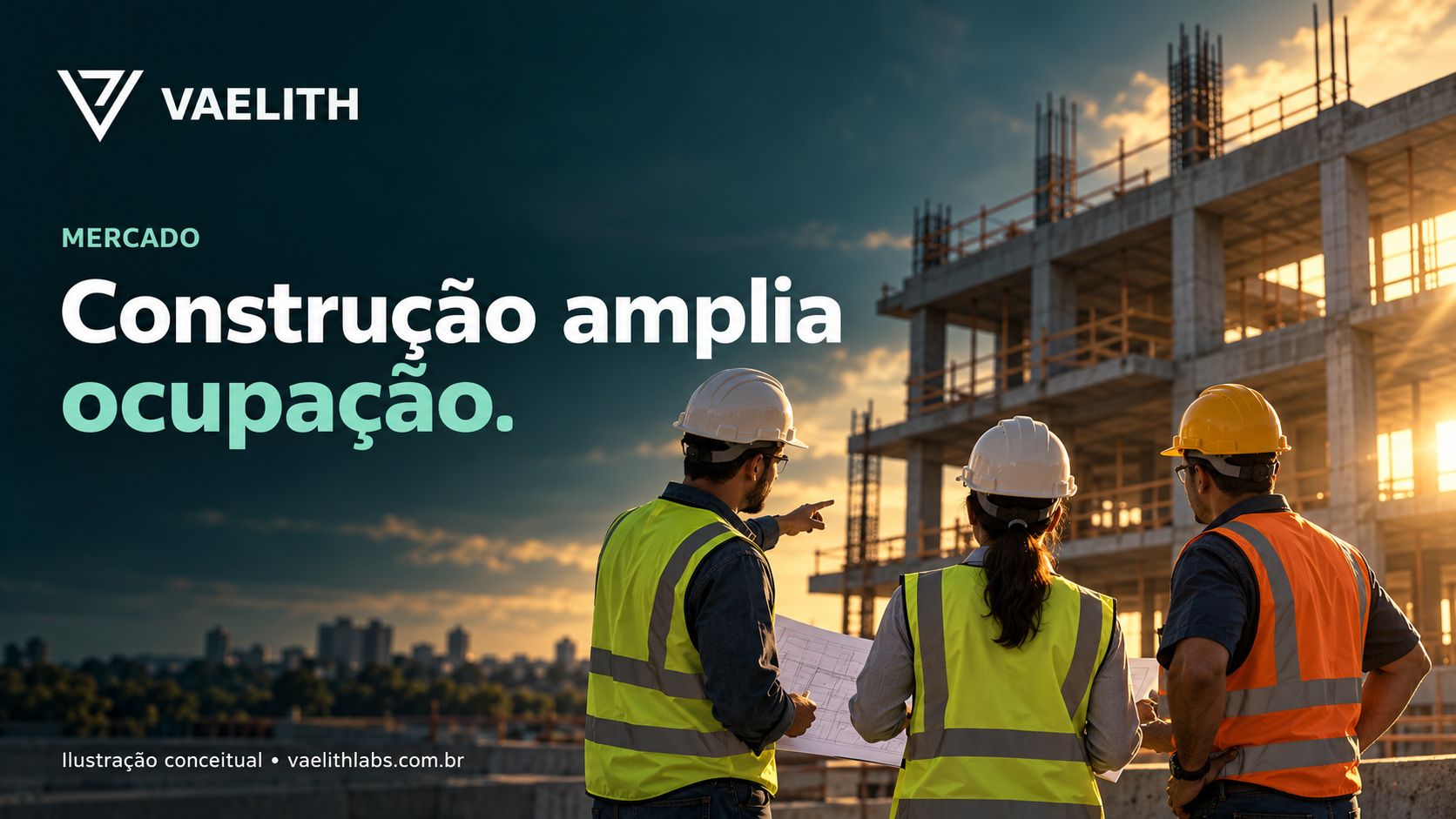 Ilustração conceitual original VAELITH, sem representar fotografia ou projeto real.