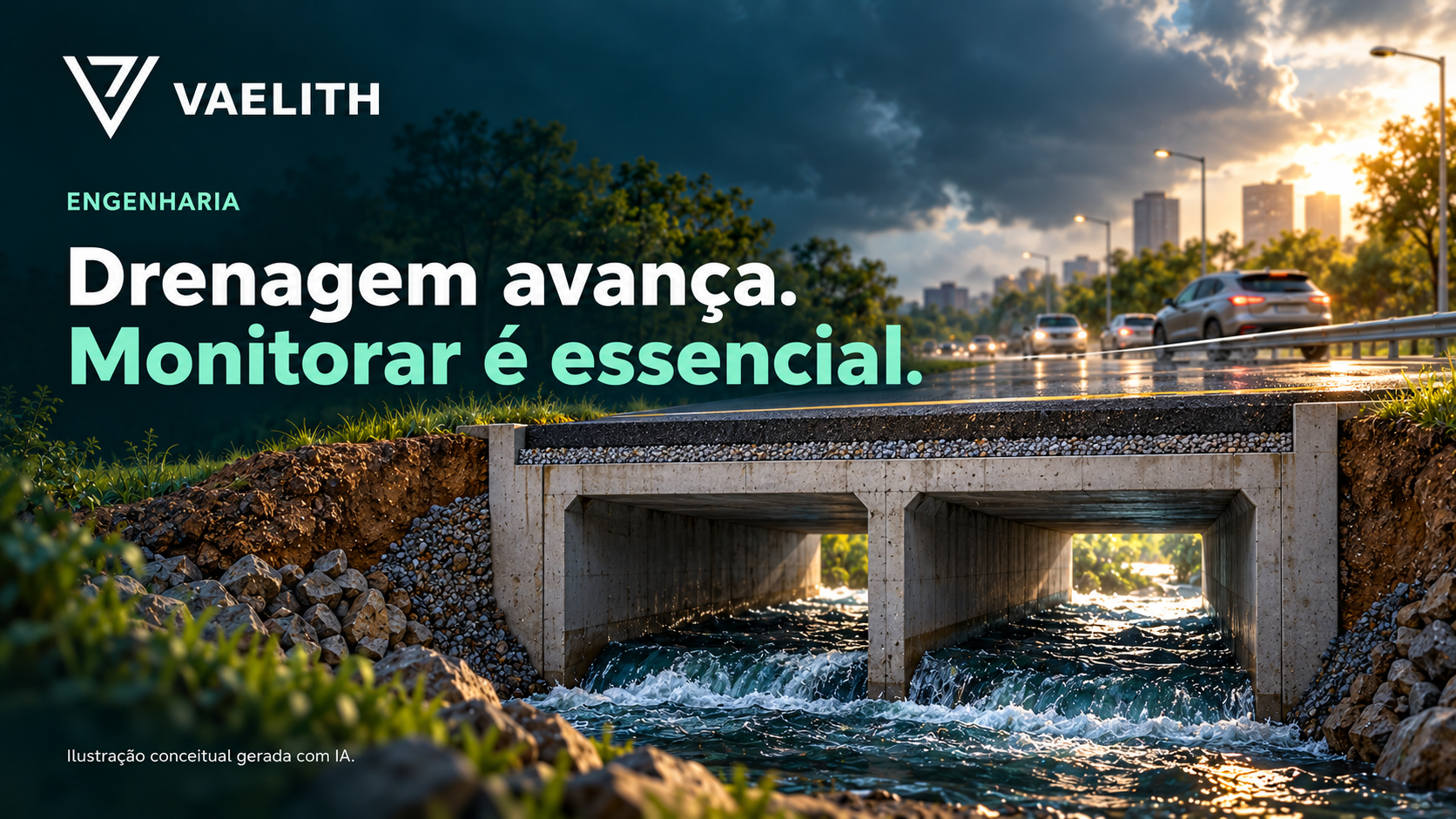 Ilustração conceitual original; não representa fotografia de obra específica nem desenho técnico executivo.