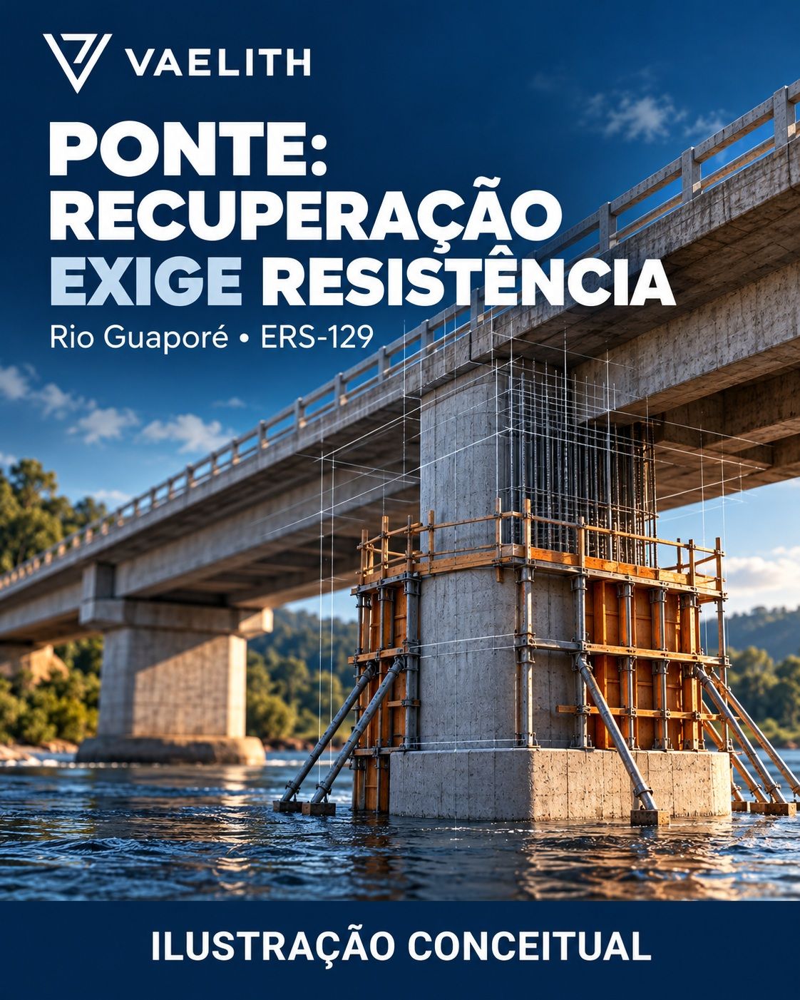 Ilustração conceitual original; não representa fotografia de obra específica nem desenho técnico executivo.