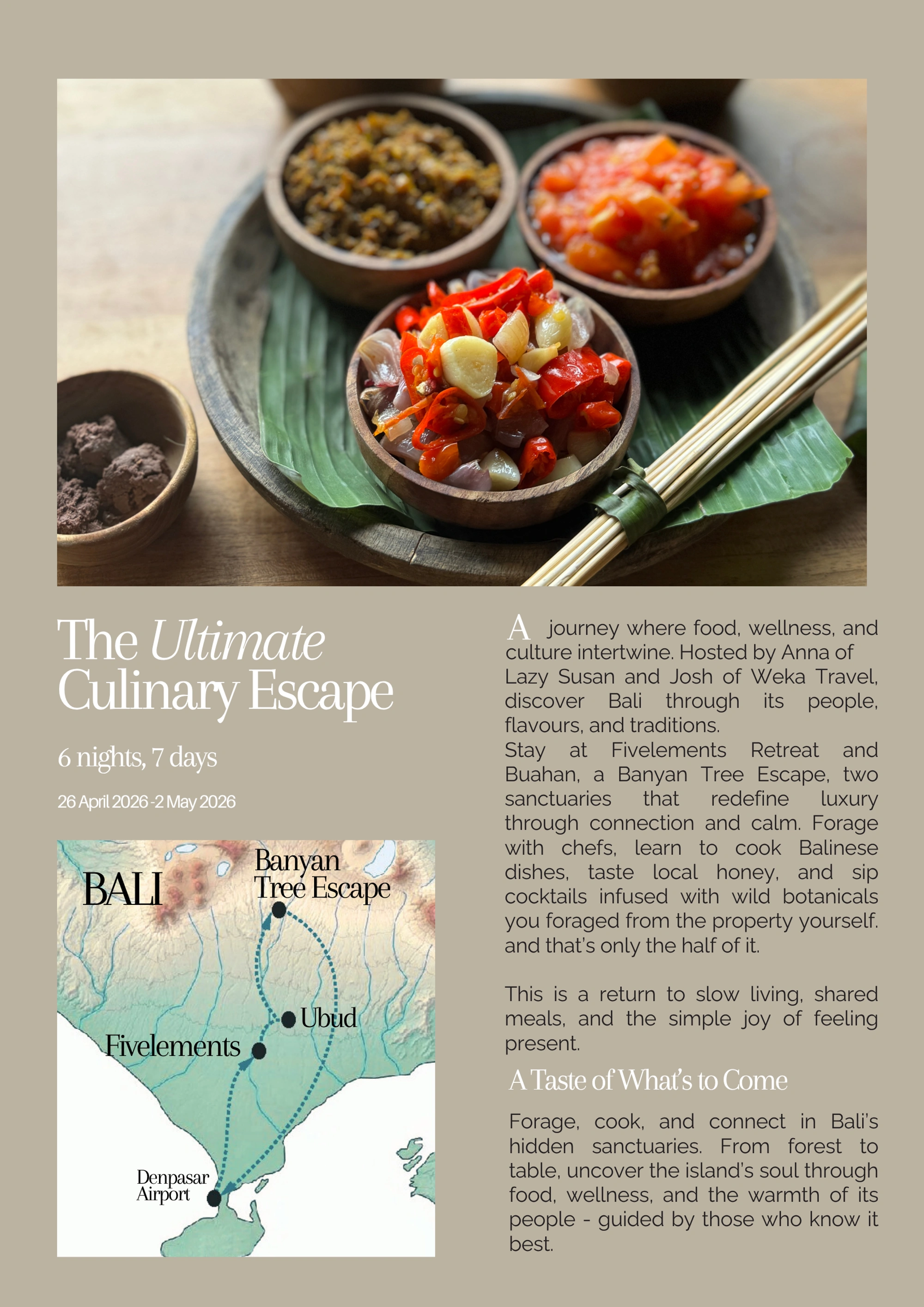 Bali small group tour 2026