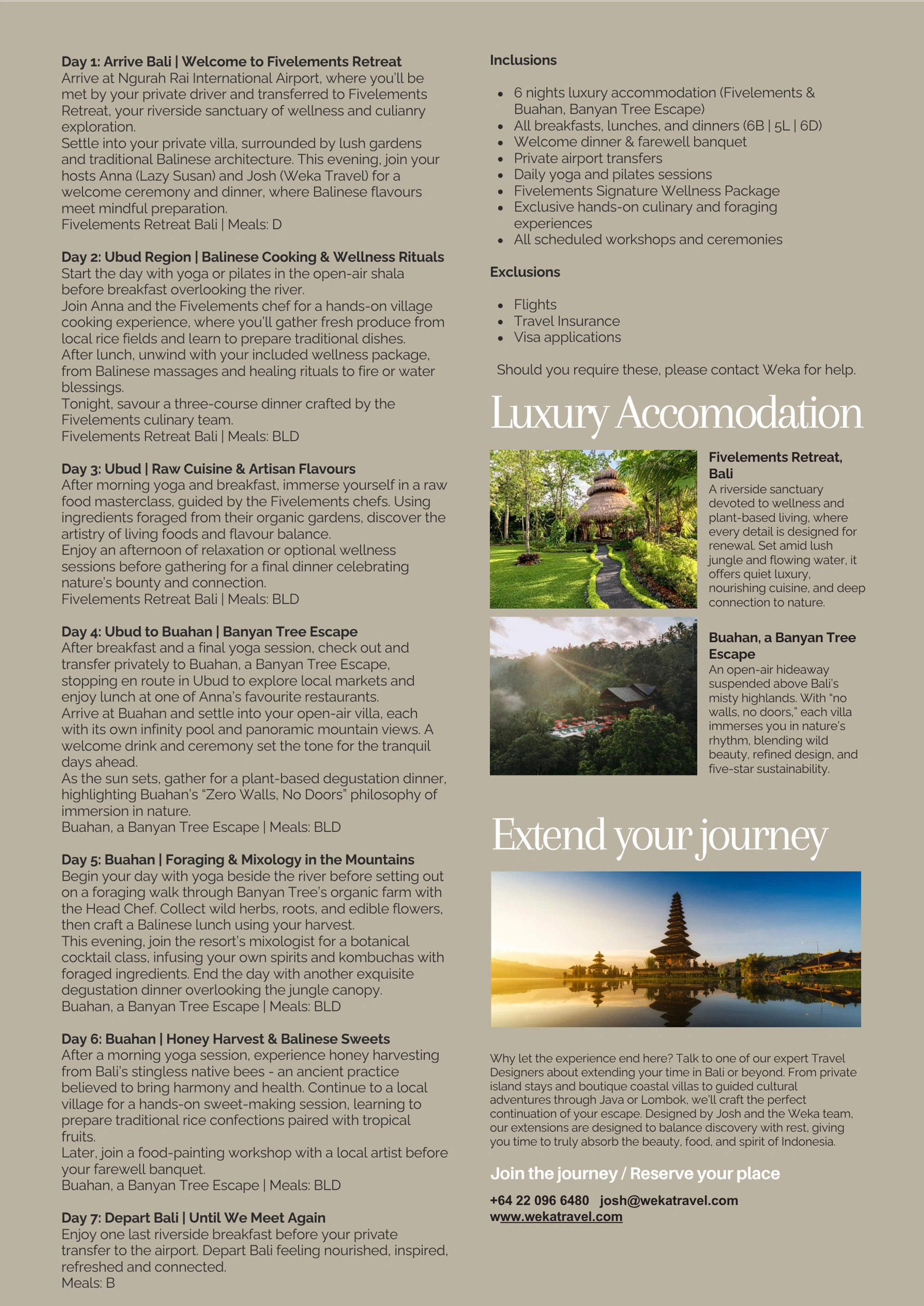 Bali small group tour 2026