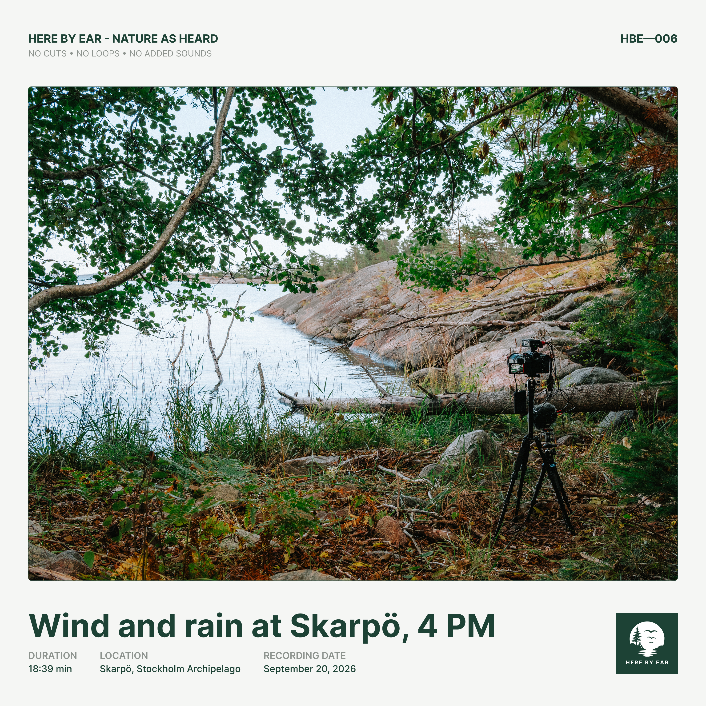 Wind and rain at Skarpö, 4 PM - HBE-006 Album Cover