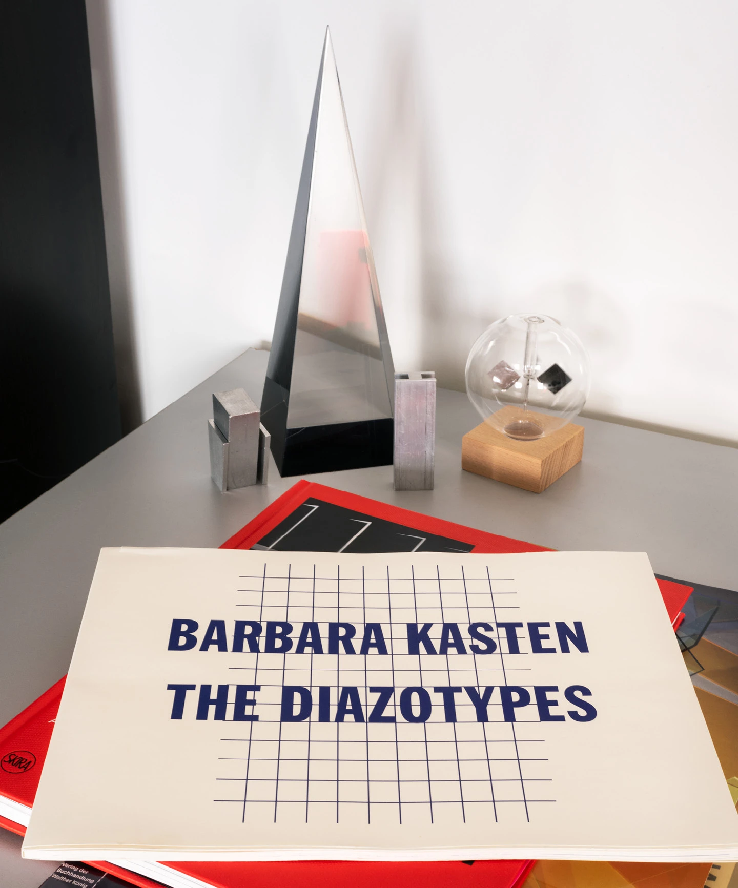 Cover of Barbara Kasten’s book The Diazotypes, which features her experiments with the blueprint medium as art.