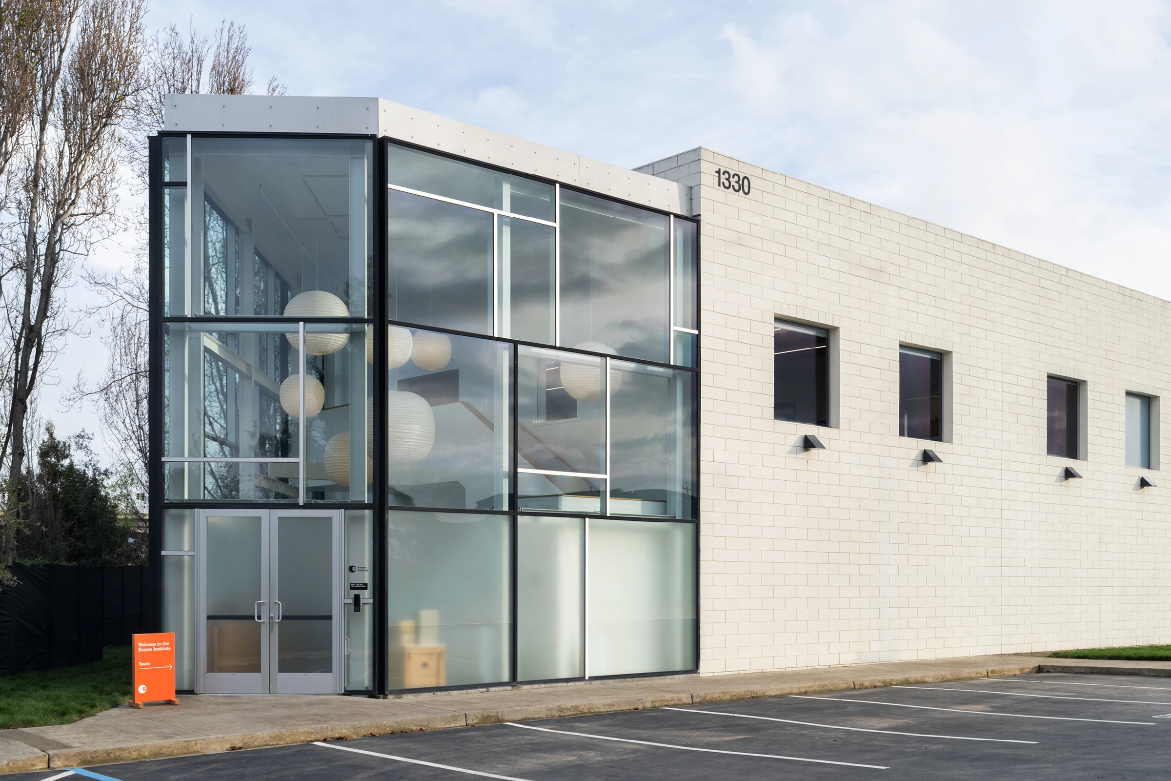 Exterior of the Eames Institute Archives building in Richmond CA