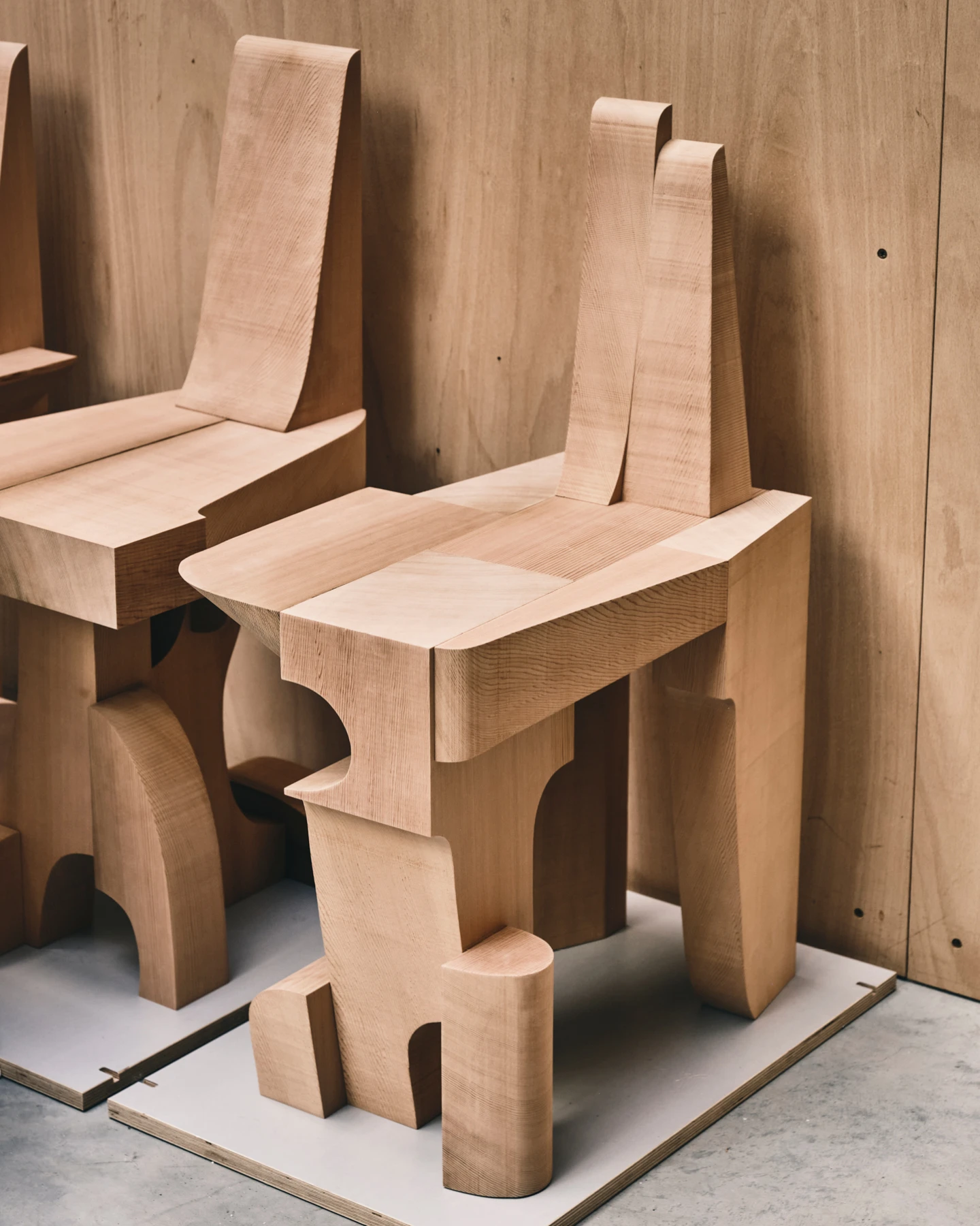 Furniture designer Max Lamb's 6 X 8 chair.