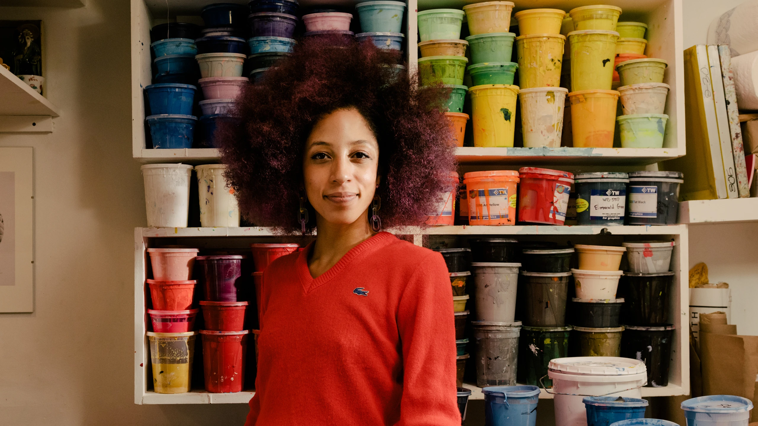 Founder of Du-Good Press in Brooklyn, Leslie Diuguid, maker of fine-art prints.
