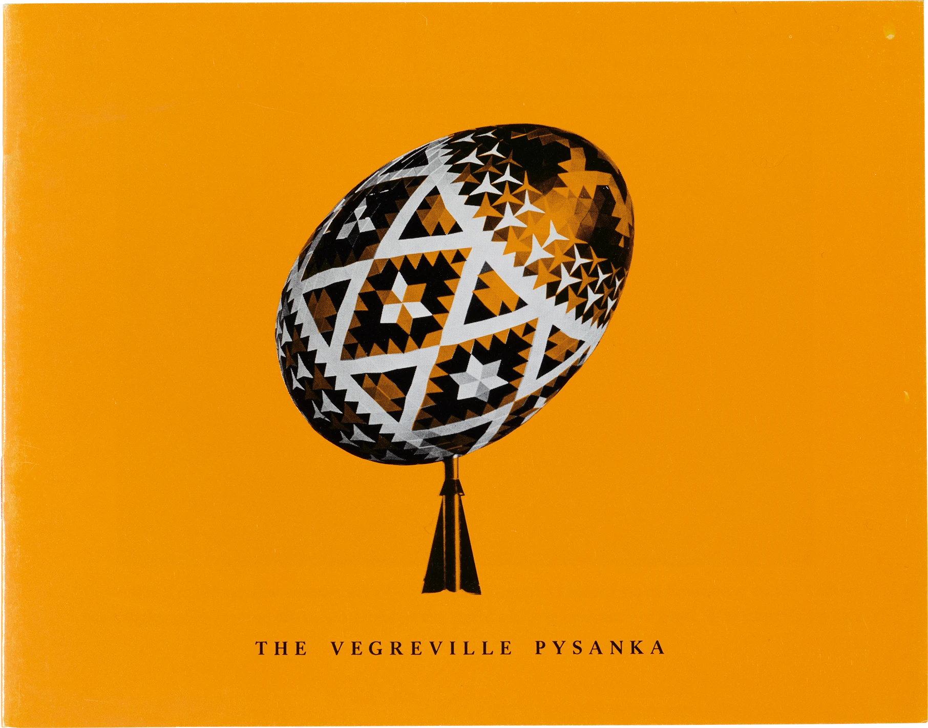 Booklet cover by designer Annette Del Zoppo for artist Ron Resch’s Vegreville Pysanka, Ukrainian Easter egg sculpture.