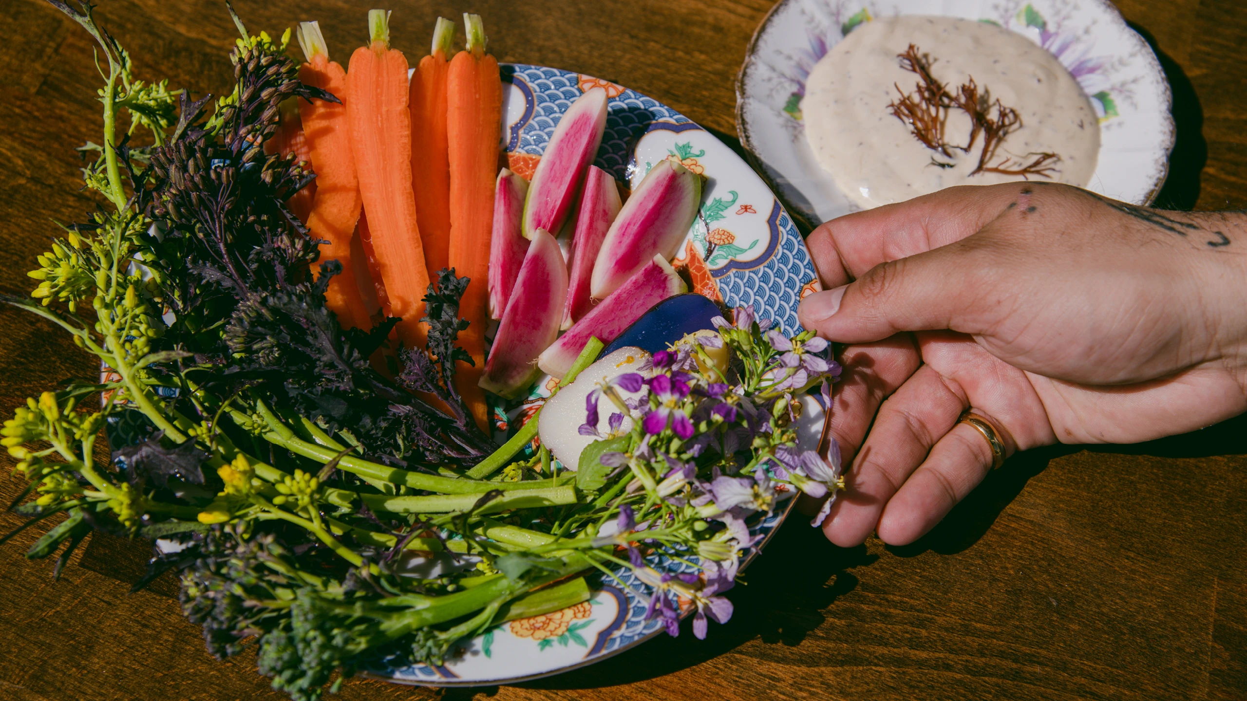 Chef Andres Florez of Snail Bar sketches out menu ingredients, then brings them to life at Snail Bar, Kazam! Magazine.