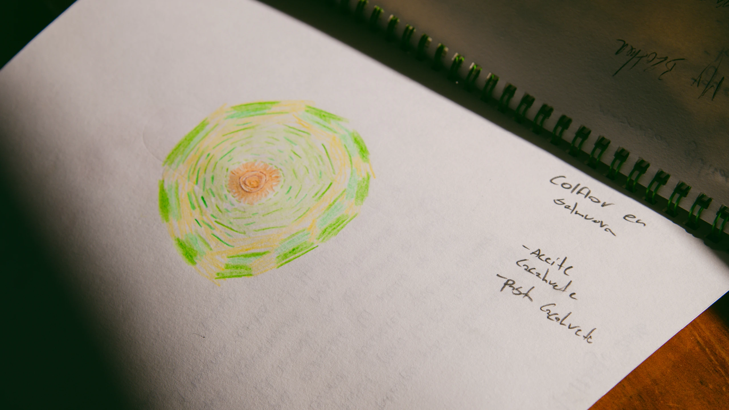 One of chef Andres Florez's many sketches for the menu at Oakland, California’s Snail Bar, Kazam! Magazine.
