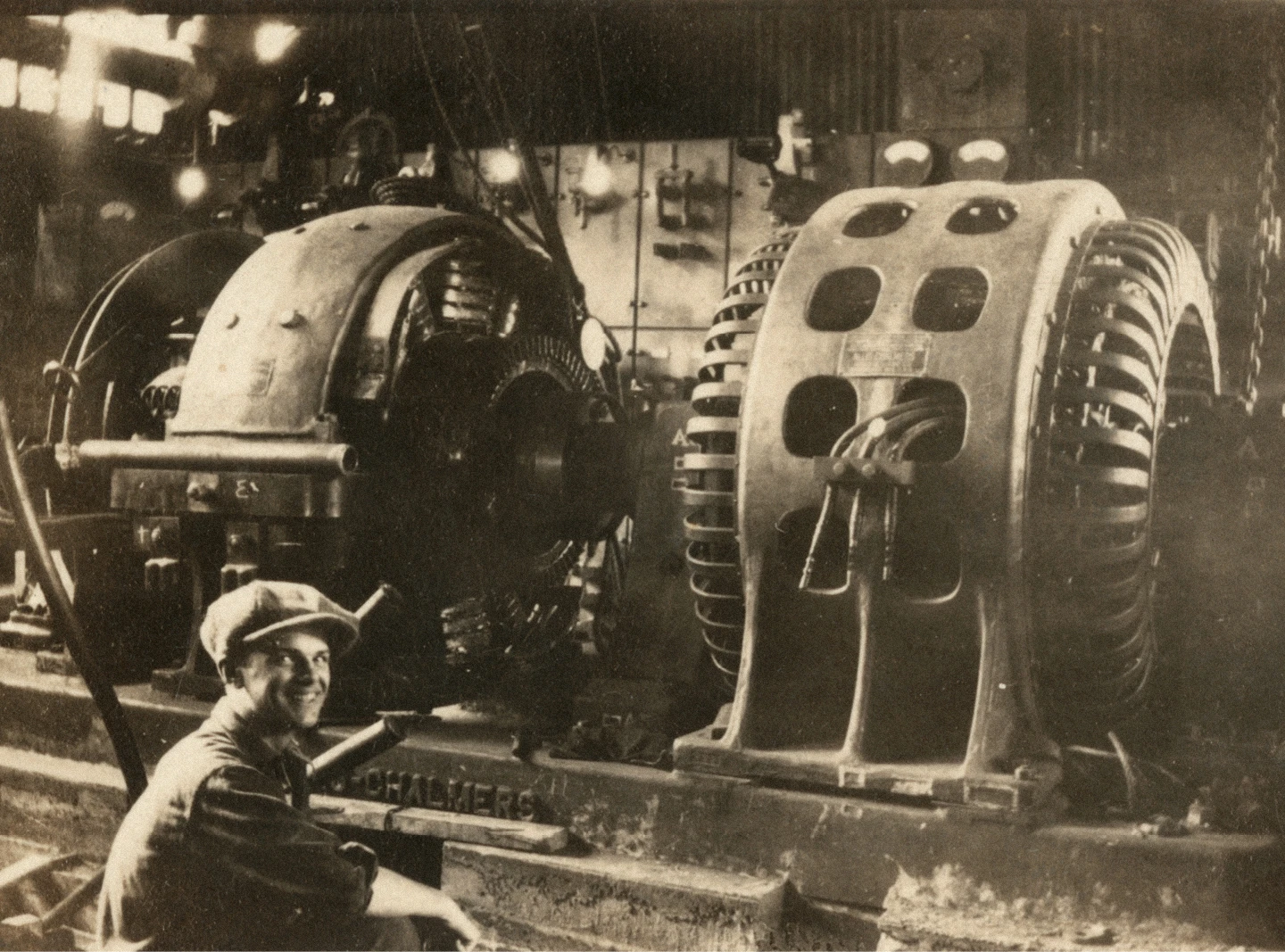Charles Eames at the Laclede Steel Company in St. Louis, where he worked to support his family.