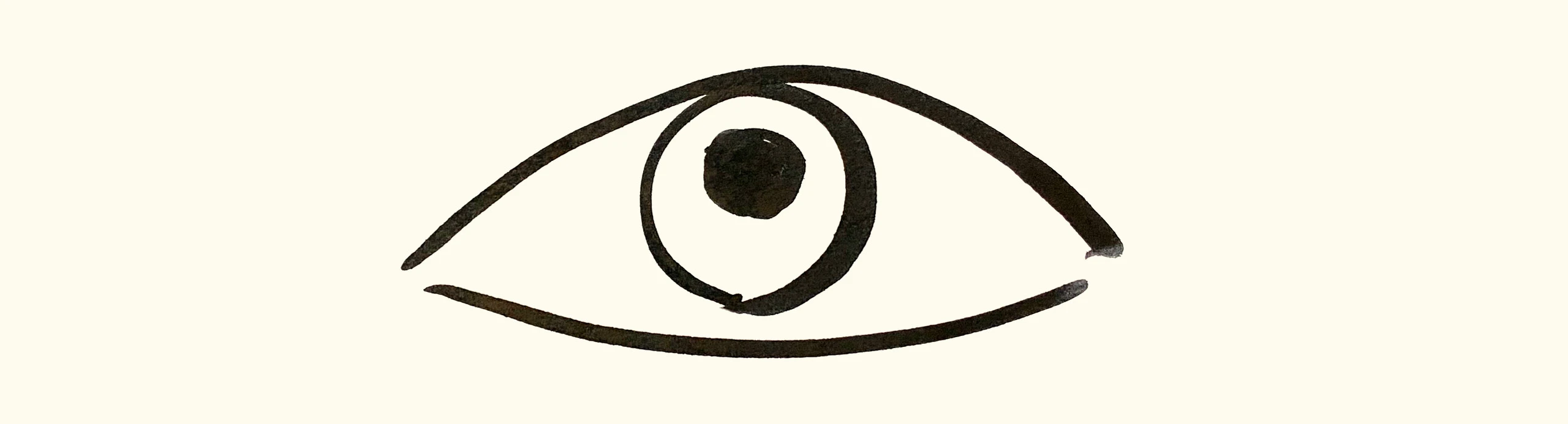 Illustration of an eye by designer and paper engineer Kelli Anderson.