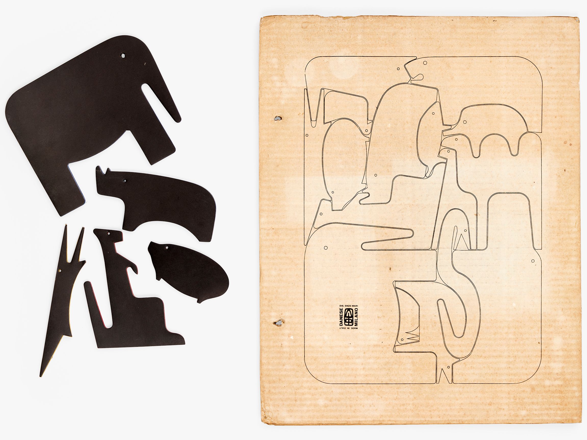 16 Animali” Enzo Mari Puzzle | Eames Institute